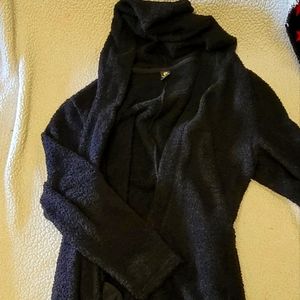 Long hooded sweater